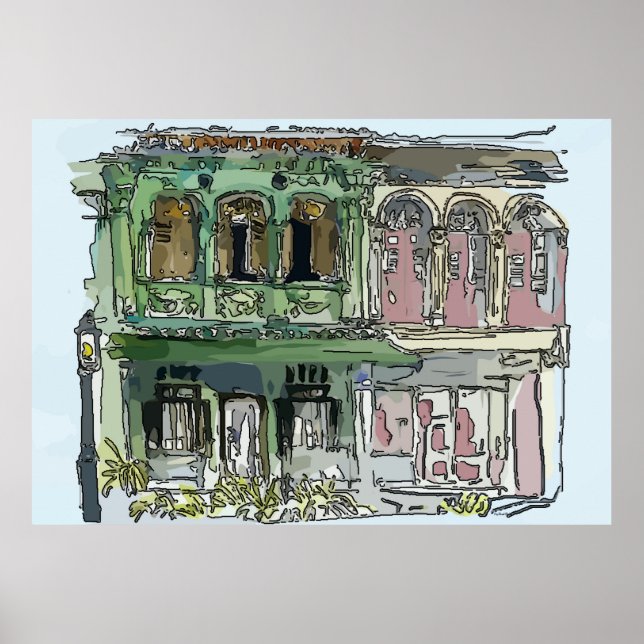 Magazine Street Poster (Framsidan)