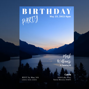Magazineomslag Landskapsfödelsedag Inbjudningar