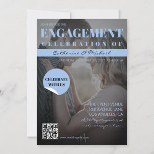 Magazinomslag Trendig Mörk Fotografi Engagemang Inbjudningar