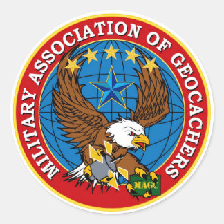 MAGC Skräm Eagle Sticker Runt Klistermärke