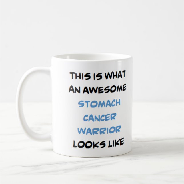 Magcancer krigare, fantastisk kaffemugg (Vänster)