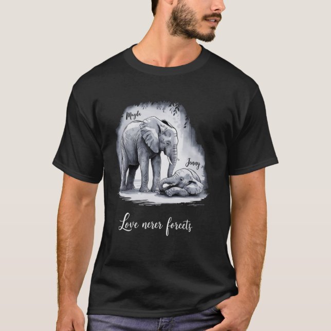 Magda & Jenny Elephant Memorial T-Shirt u2013 Love (Framsida)