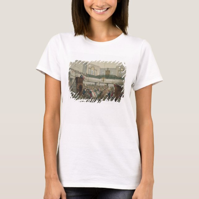 Magdalen Chapel från Ackermanns mikrokosm i Lo Tee Shirt (Framsida)