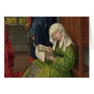 Magdalen i Grönt Reading Hälsningskort