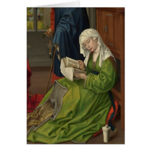 Magdalen i Grönt Reading Hälsningskort