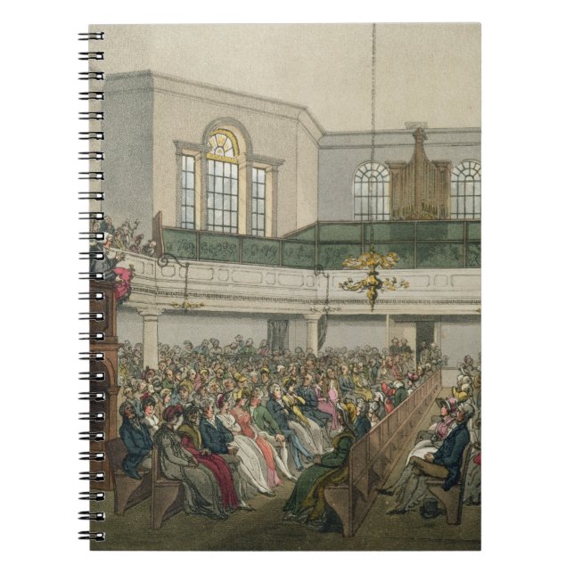 Magdalen kapell, från 'Ackermanns Microcosm av Lo Anteckningsbok Med Spiral (Framsidan)