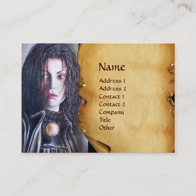 MAGDALEN parchment Visitkort (Framsida)