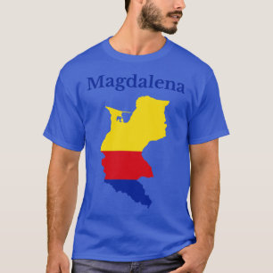 Magdalena Department Karta Colombia T Shirt