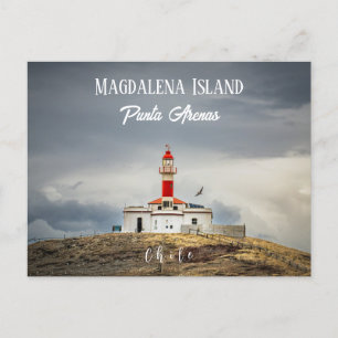 Magdalena Island Lighthouse Postcard Vykort