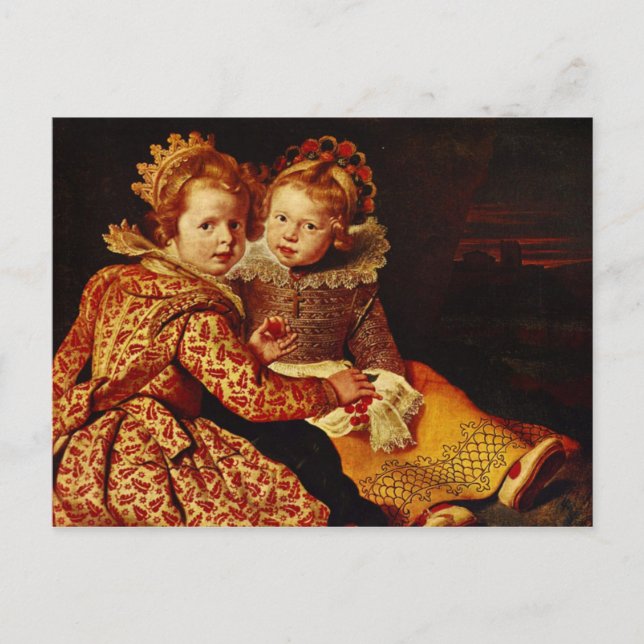 Magdalena och Jan-Baptist de Vos Vykort (Framsida)