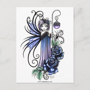 Magdalene Blue Ro Fairy Card Vykort