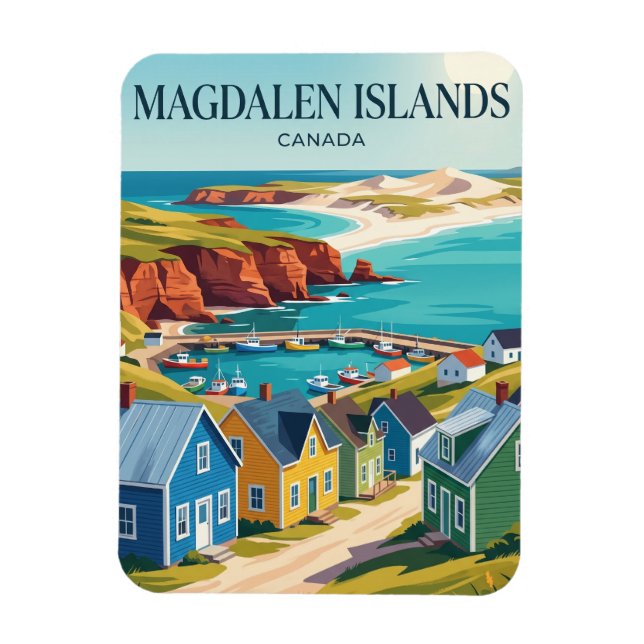 Magdalenöarna Kanada Magnet (Vertikal)