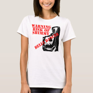 Magdansösen - riskera av Shimmy - tända T-shirt