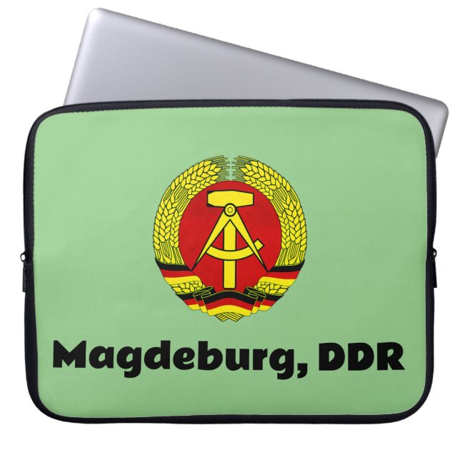 Magdeburg, DDR, Magdeburg, Tyskland (Ossi) Laptop Fodral (Framsidan)