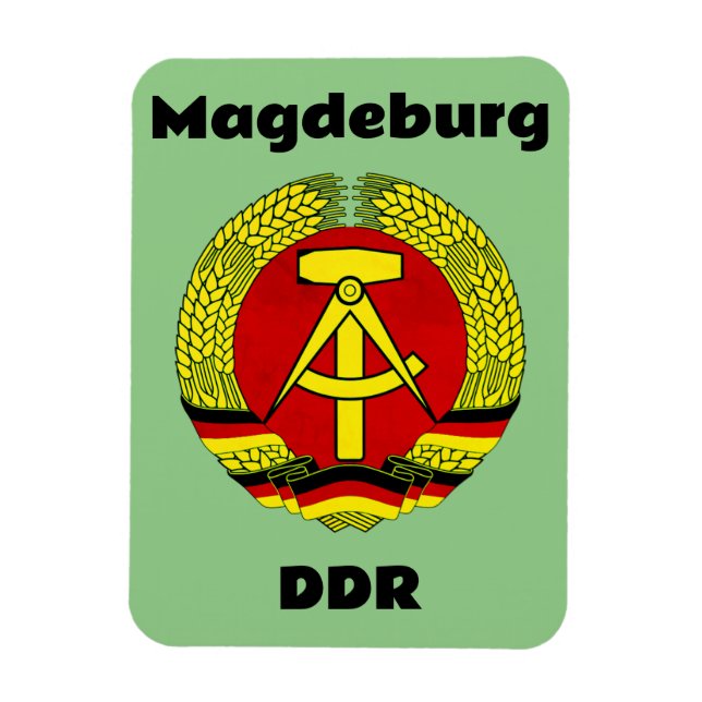 Magdeburg, DDR, Magdeburg, Tyskland (Ossi) Magnet (Vertikal)