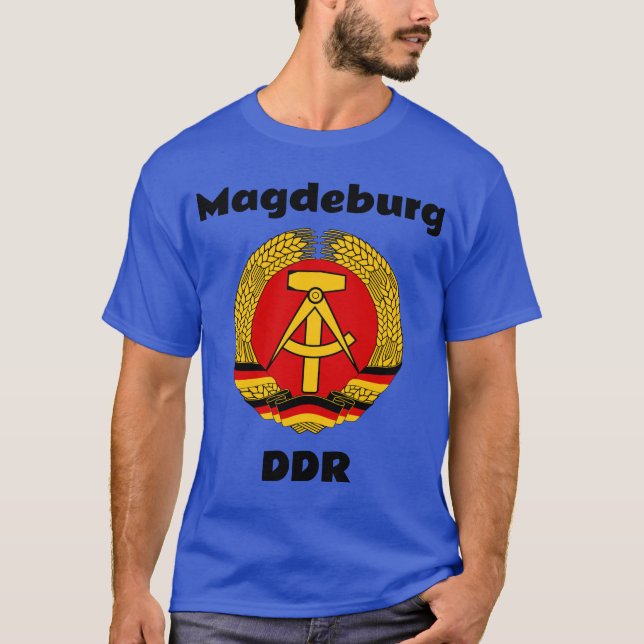 Magdeburg, DDR, Magdeburg, Tyskland (Ossi) T Shirt (Framsida)