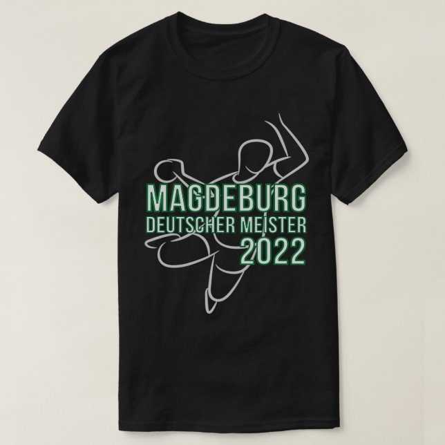 Magdeburg Handball Fläkt Jersey German Champion 20 T Shirt (Design framsida)