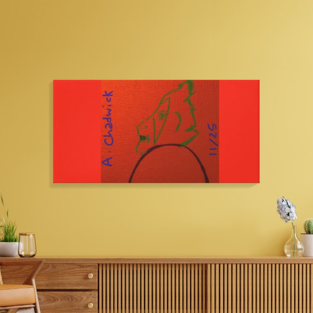 Mage Elder Character Art Canvastryck (Insitu (Vardagsrum))