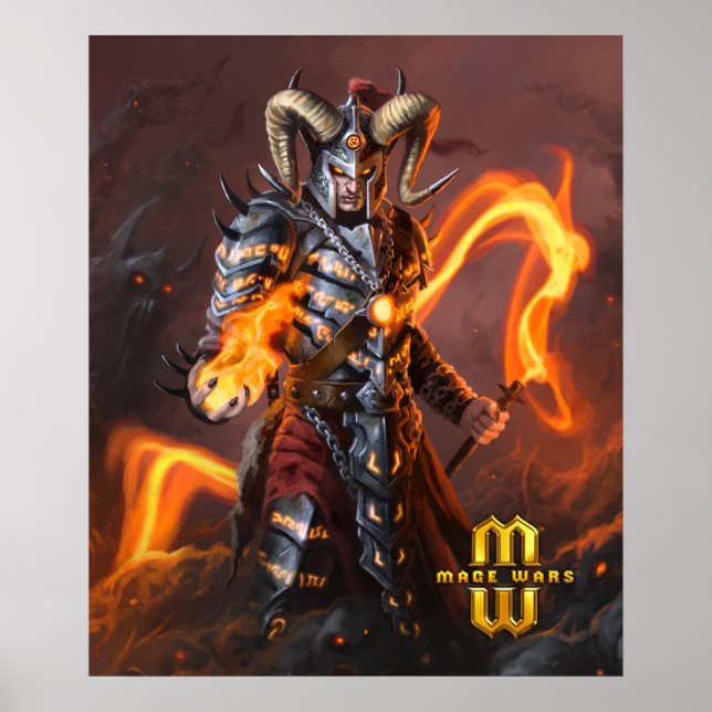 Mage Krig® Warlock Poster (20 x 24) (Framsidan)