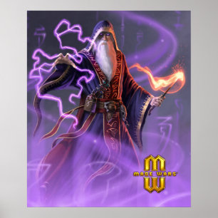 Mage Wars® trollkarl av Sortilegeaffischen (20x24 Poster