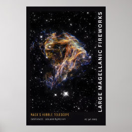 Magelanic Fireworks Space Utbildning Poster