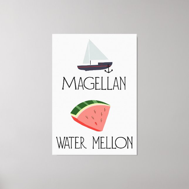 Magellan Vattenmelon Canvastryck (Framsida)