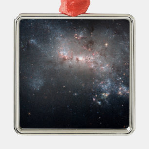 Magellanic dvärg- ojämn galax NGC 4449 Julgransprydnad Metall