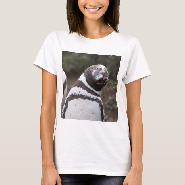 Magellanic pingvinporträtt tee shirt (Framsida)