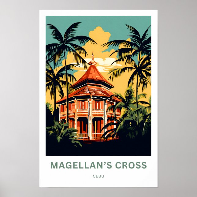 Magellans Kor Cebu Travel Skriv ut Poster (Framsidan)