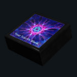 Magen Bet Minnesask<br><div class="desc">A blue and lila,  fractal Star of David (Magen David). Anpassa genom att lägga till egen text. En bra för en förlovning eller bröllop.</div>
