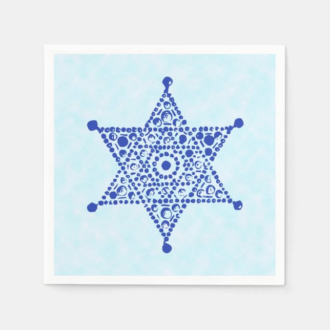 Magen David Blue Pappersservett (Framsidan)