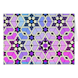 Magen David målat glass Hälsningskort