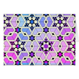 Magen David målat glass Hälsningskort