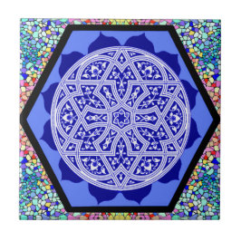 Magen David Petals Kakelplatta