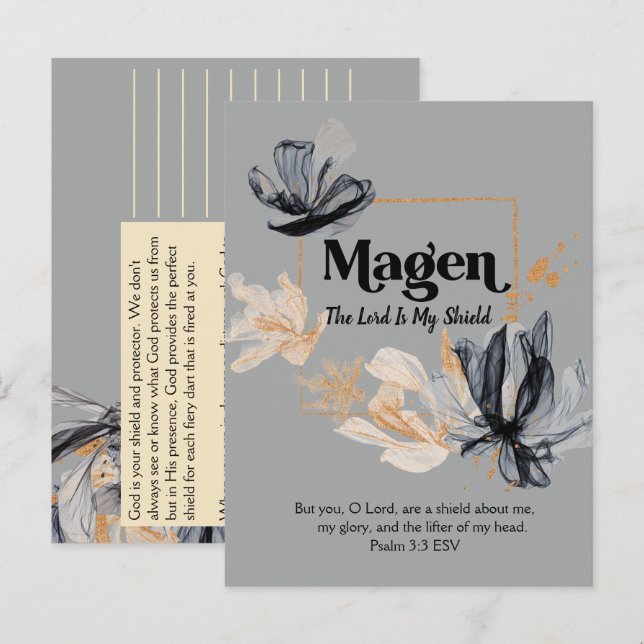 Magen | Namn av Guds utvecklingsskript Vykort (Fram/baksida)