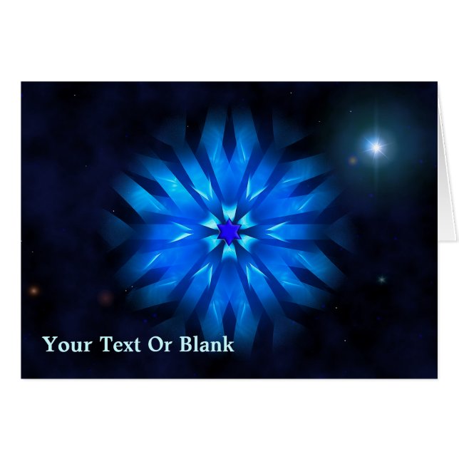 Magen Zayin Hälsningskort (Framsidan Horizontal)