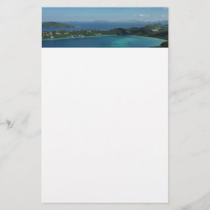 Magens Bay, St. Thomas Bevackra Island Scene Brevpapper