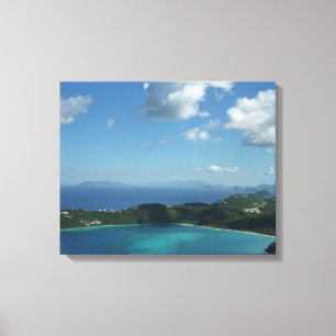 Magens Bay, St. Thomas Bevackra Island Scene Canvastryck