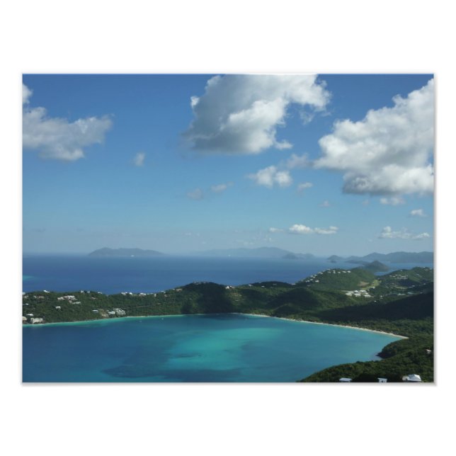 Magens Bay, St. Thomas Bevackra Island Scene Fototryck (Framsidan)