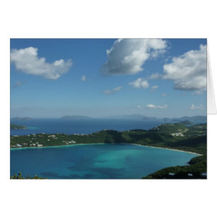 Magens Bay, St. Thomas Bevackra Island Scene Hälsningskort