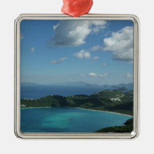 Magens Bay, St. Thomas Bevackra Island Scene Julgransprydnad Metall