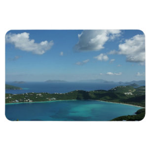 Magens Bay, St. Thomas Bevackra Island Scene Magnet