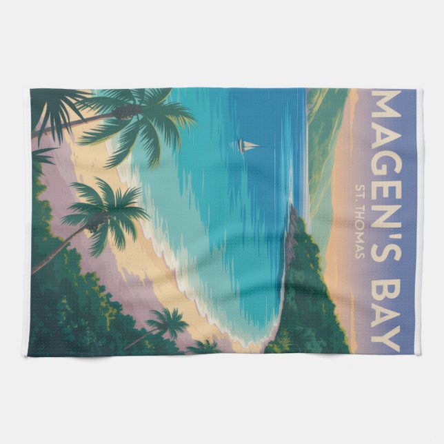 Magens Bay, St. Thomas Kökshandduk (Horisontell)