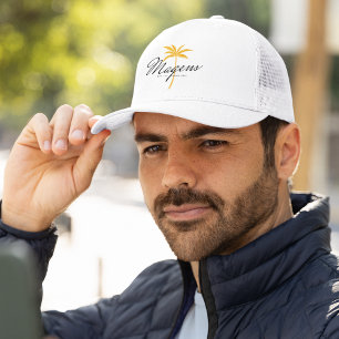 Magens Bay St Thomas USVI Minimal Handflatan Träd Keps