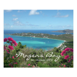 Magens Bay St. Thomas, USVI Tropical Beach Fototryck