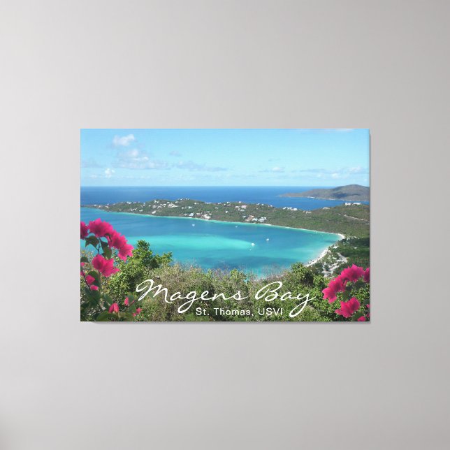 Magens Bay St. Thomas, USVI Tropisk strand Canvastryck (Framsida)