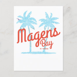 Magens Bay St. Thomas USVI Vintage Coral Type Vykort