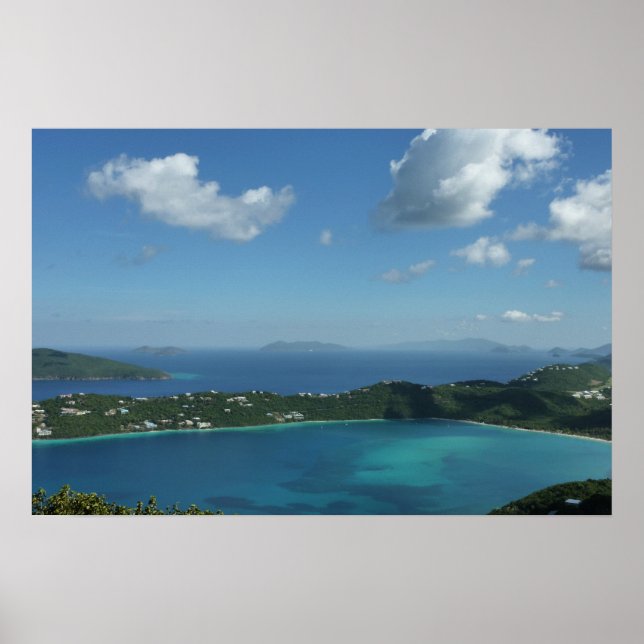Magens Bay, St. Thomas Vacker övy Poster (Framsidan)