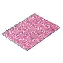 Magenta Abstrakt Handgjord Blocktryckt Journal