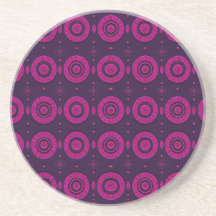 Magenta afrikanskt geometriskt cirkelmönster sands